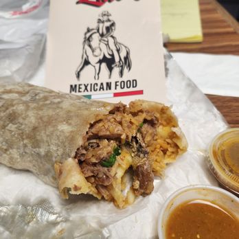 Don Lalos Mexican Food signature dishes Chorizo & Egg BurritoCarne Asada BurritoBreakfast Burritos